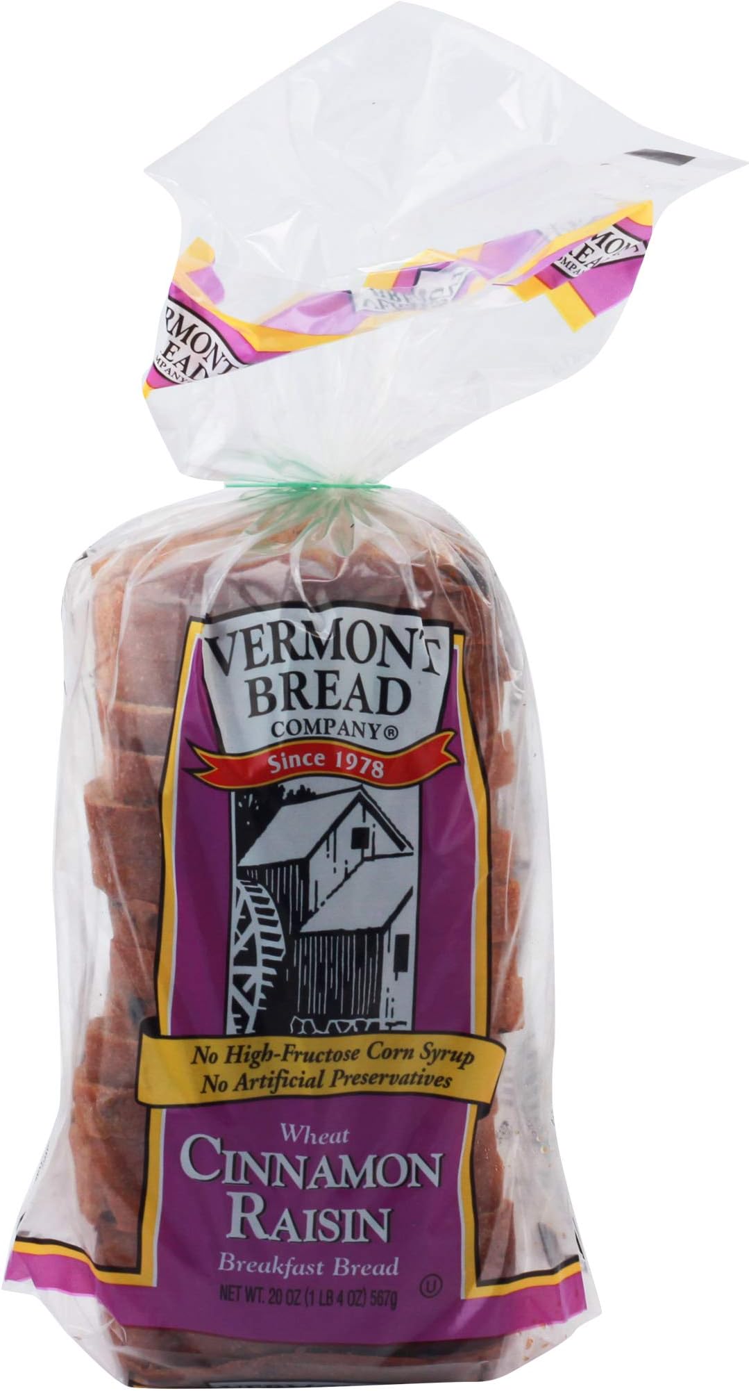 Vermont Bread, Bread Cinnamon Raisin, 20 Ounce