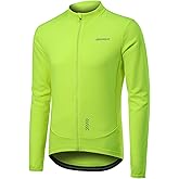 BERGRISAR Men's Long Sleeve Cycling Jersey Spring Fall Road Bike Shirt Biking Bicycle Mountain Bike Jersey