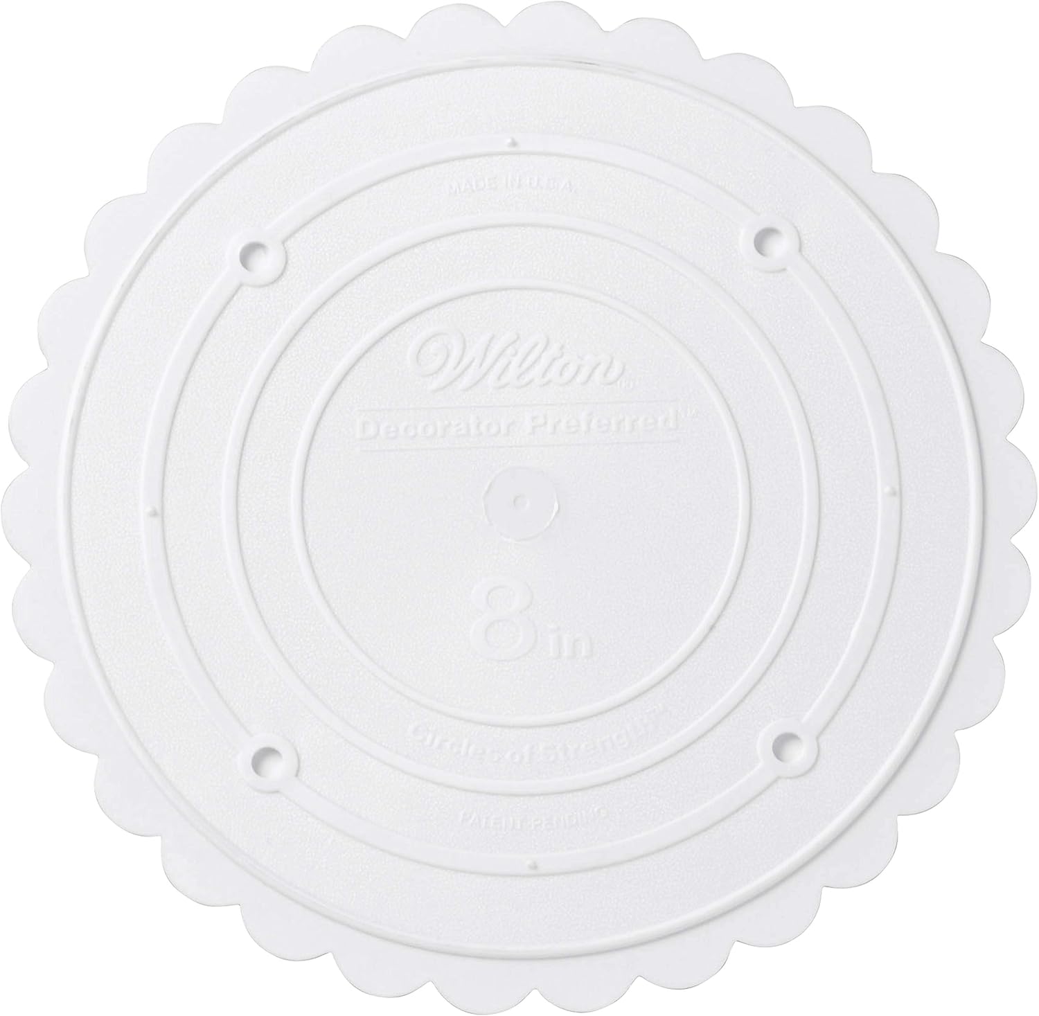 Wilton Decorator Preferred Round Separator Plate for Cakes, 8-Inch: Childrens Party Plates: Kitchen & Dining