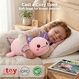 Mewaii Cute Axolotl Plush Pillow 13 Inch Pink Kawaii Stuffed Animal view 3