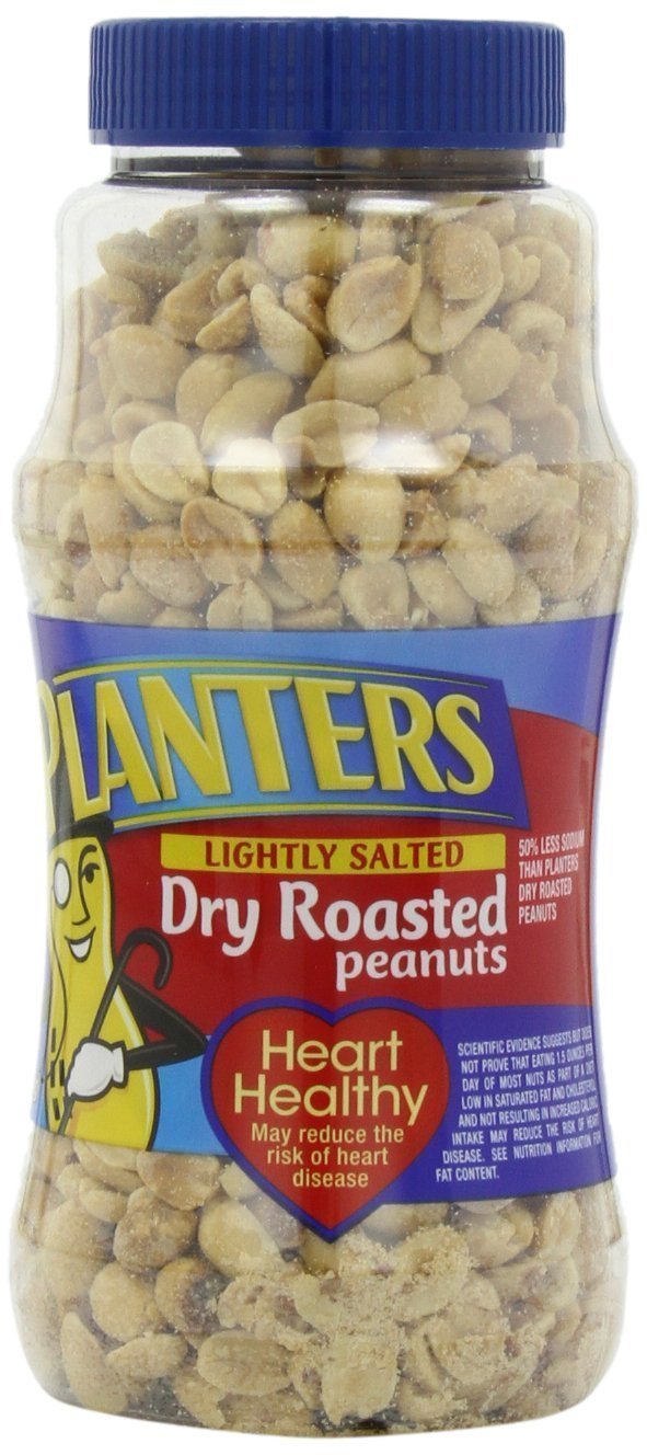Photo 1 of **8/11/2026**Planters Lightly Salted Dry Roast Peanuts 16 Ounce Jar