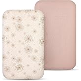 lulumoon Muslin Bassinet Sheets Baby: Cotton Bedside Sleeper Bassinet Sheets Fitted for Boys and Girls