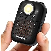 VkingMoR Clip-On Speaker Bluetooth,Wearable Bluetooth Speaker Hands-Free with Built-in Mic, IPX7 Waterproof/Dust Protection, LED Safety Light - Portable Outdoor for Hiking/Biking/Running