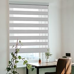 KCO Zebra Blinds for Windows, Dual Layer Roller