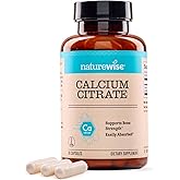 NatureWise Calcium Citrate 500mg Capsules - Supplement for Bone Health - Easy to Digest & Absorb - Vegan, Non-GMO, Gluten-Free - 90 Count[30-Day Supply]