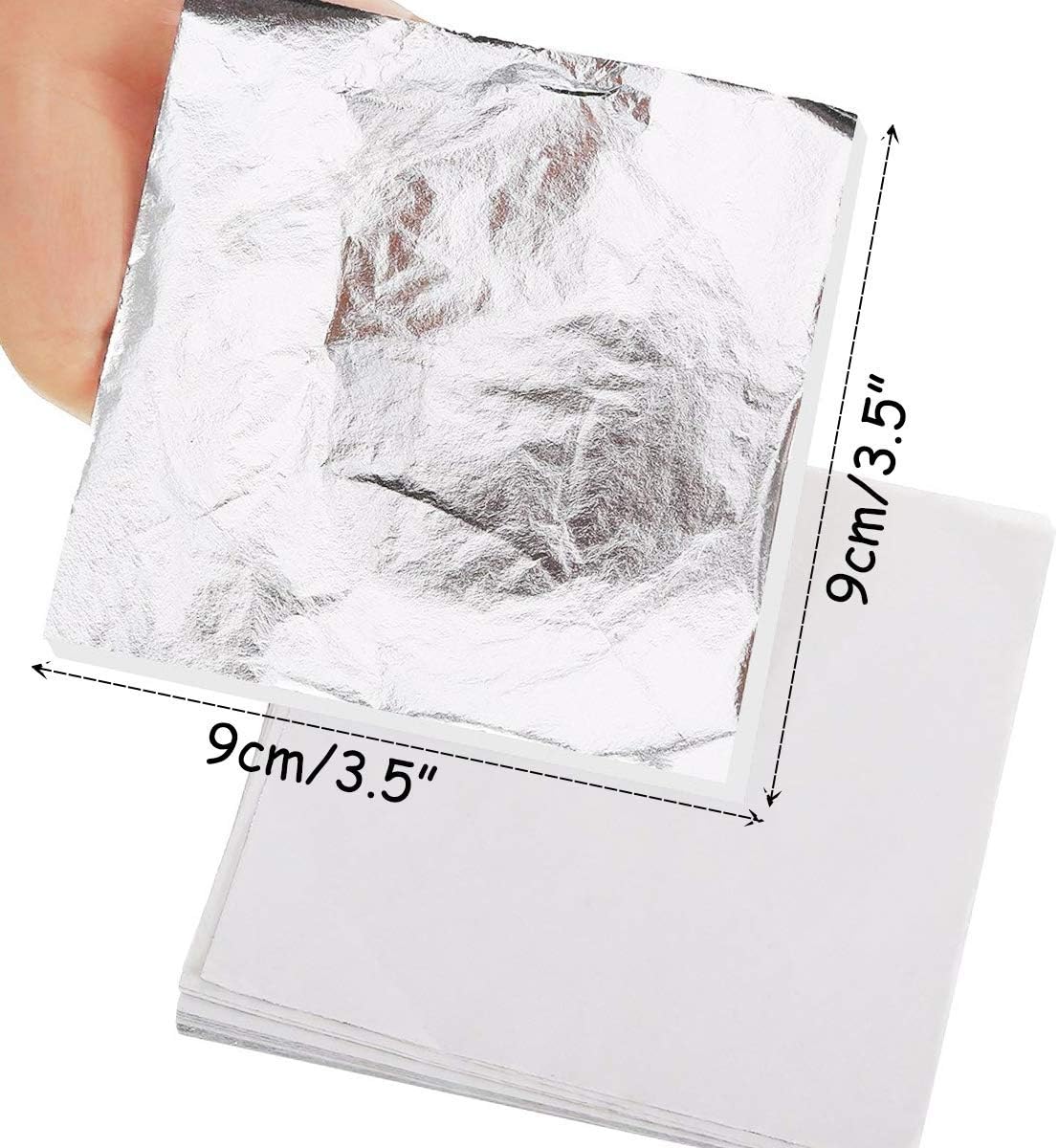 Dawa 300 Pieces Alloy Leaf Imitation, Gold, Silver, Rose Gold, Pink, Blue, Purple, 3.5x3.5 inch, Arts & Craft - Image 3