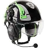 GREEN DEVIL X-Armor Series Hard Hat with Visor and Bluetooth Ear Muffs Vented ABS Work Hardhat for Men Women Cascos De Construccion Safety Helmet Ideal for Industrial & Construction