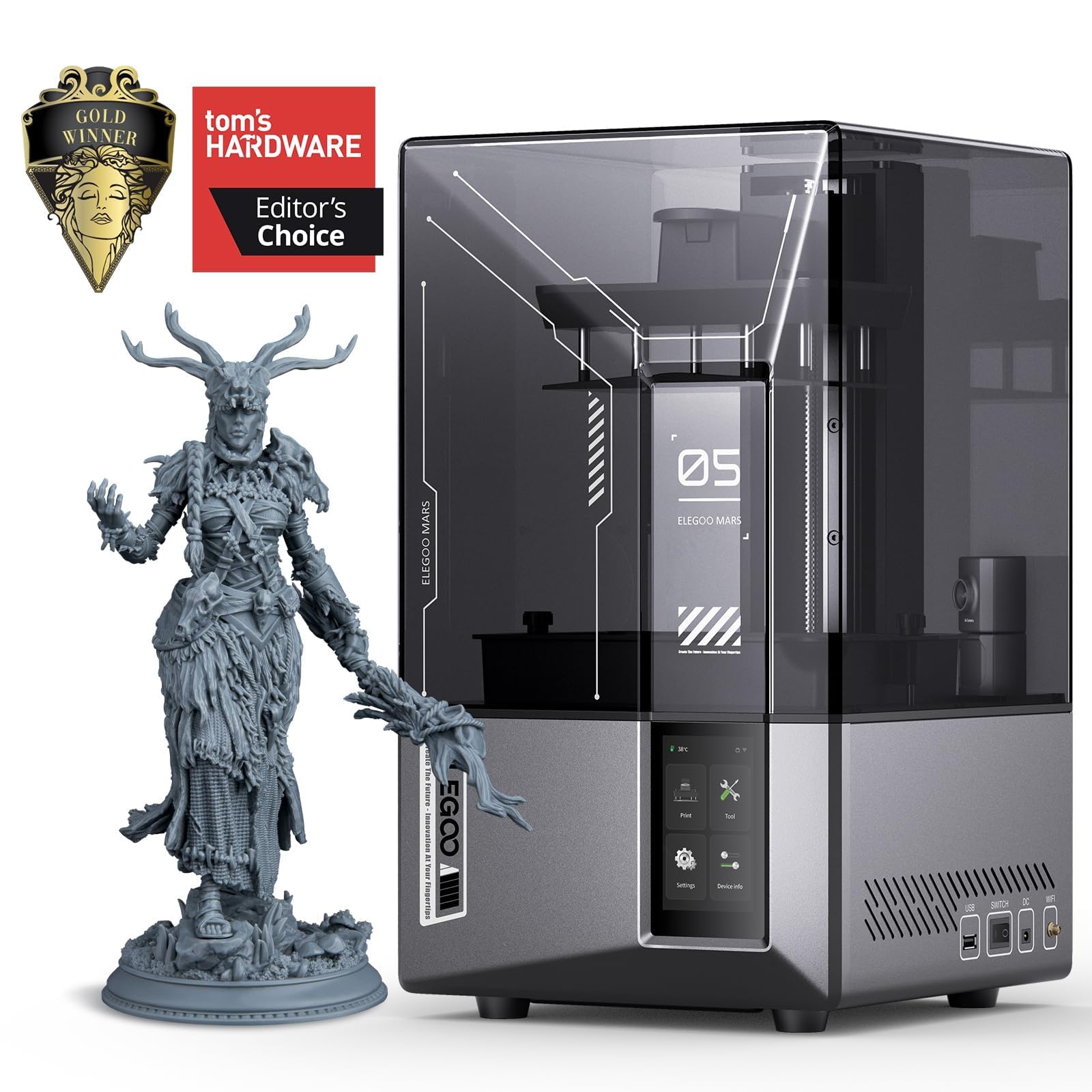 Impresora 3D ELEGOO Mars 5 Ultra 7 9K MSLA de resina