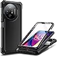 WDHD Designed for TCL 50 XL 5G Phone Case, 50 XL NXTPAPER 5G Case with Screen Protector, [Raised Corners Drop Protection] Full-Body Protective Shockproof Rugged Bumper Cover (Black)