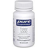Pure Encapsulations Folate 1000 - Metafolin L-5-MTHF - Heart Health Supplement* - Folate Supplement - Non-GMO & Gluten Free - 90 Capsules