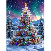 Lophomie Diamond Art Kits for Adults, 5D Christmas Diamond Painting Kits | 12x16 In, Full Round Drill, Easy DIY for Beginners, Relaxing Arts and Crafts, Home Decor & Gift, Christmas Tree Theme