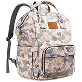 LIMHOO Diaper Bag Backpack for Men Dad, Waterproof Large Canvas Camo Nappy Bags, Baby Care Bag (New Camouflage)
