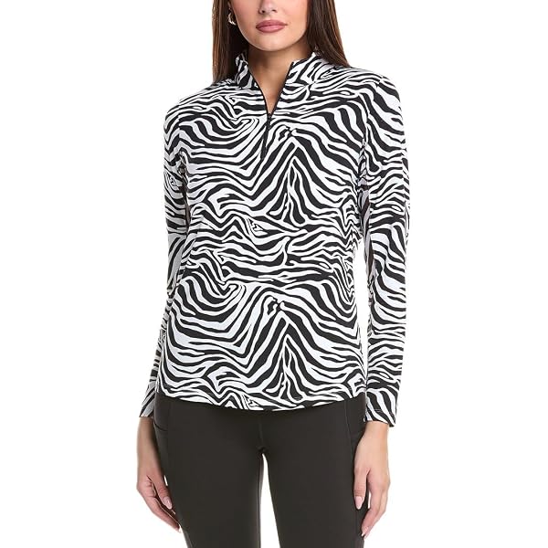 Ibkul Womens Long Sleeve IBKUL Women's UPF50 Icefil Tech Long Sleeve Mock Neck Top - Sun Protective Cooling Shirt Women's Cooling Long Sleeve