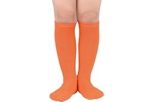 Zando Kids Soccer Socks Knee High Youth Baseball Football Softball Boys Girls Cotton Soft Over the Calf ube Socks