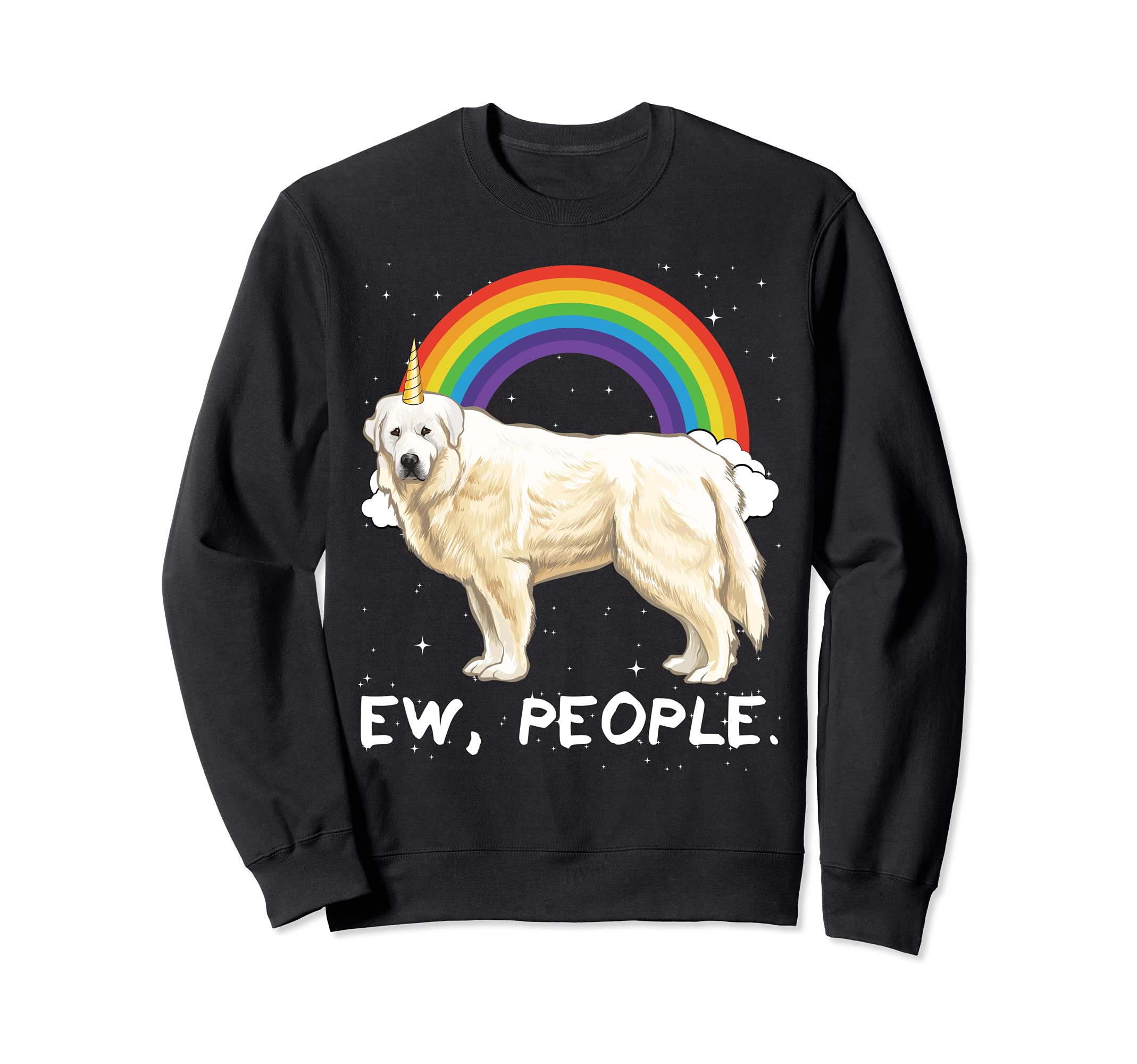 Rainbow Great Pyrenee Ew People Unicorn Dog Sweatshirt