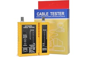 Hiija BNC Cable Tester Portable BNC RJ45 Ethernet Continuity Cable Tester Checker