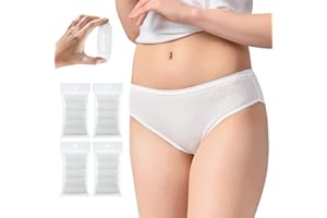 TRAVELCARE 20/10/5 Pack Women's Disposable 100% Cotton Underwear Ladies Briefs Panties for Travel Hotel Spa Hospital Stays Emergencies