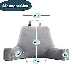 LINENSPA Reading Pillow with Shredded Memory
