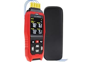 Thermocouple Thermometer Digital Data Logger Thermometer 4 Channel K/J/T Type Thermocouple Meter Temperature Meter, Temperatu