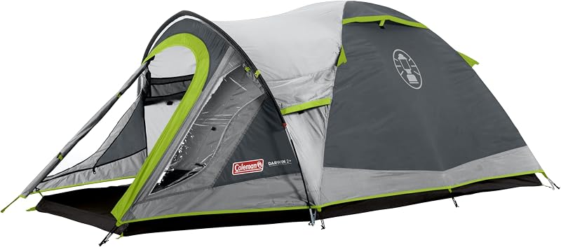 Coleman Darwin 2 Person Tent - Compact Dome, 3000mm Waterproof, Grey