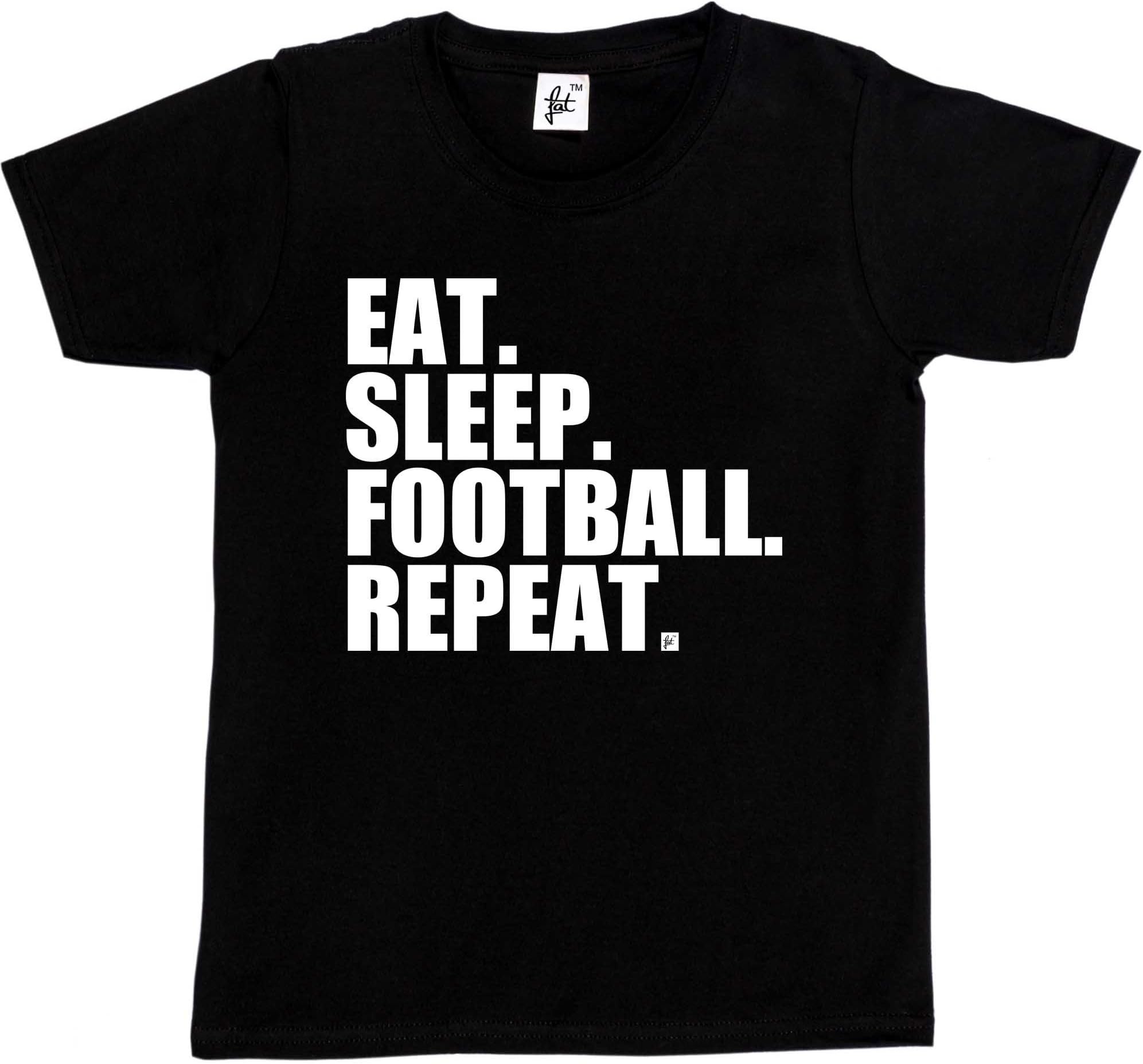 Fancy A Snuggle Eat. Sleep. Football. Repeat. Footy Kids Boys/Girls T-Shirt