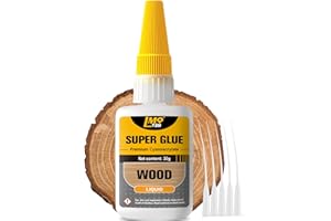 LMQ LASH Wood Super Glue Liquid, Clear Instant Cyanoacrylate Adhesive for Wood Crafts Repair Woodworking, All Purpose CA Glue for Shoe Ceramic Plastic Leather Glass Model Metal Pottery Aquarium Porcelain Stone
