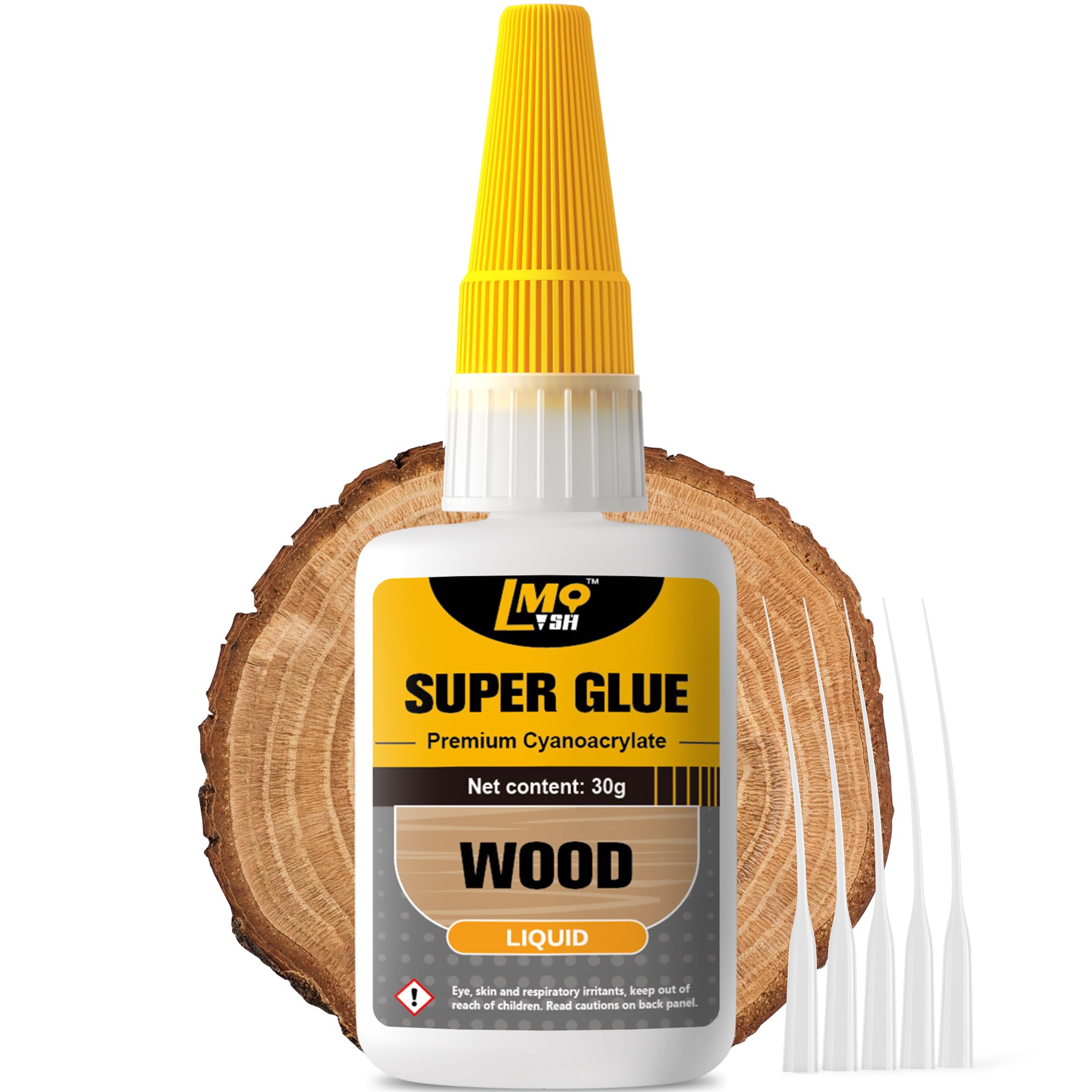 Photo 1 of Wood Super Glue Liquid, Clear Instant Cyanoacrylate Adhesive for Wood Crafts Repair Woodworking, All Purpose CA Glue for Shoe Ceramic Plastic Leather Glass Model Metal Pottery Aquarium Porcelain Stone
