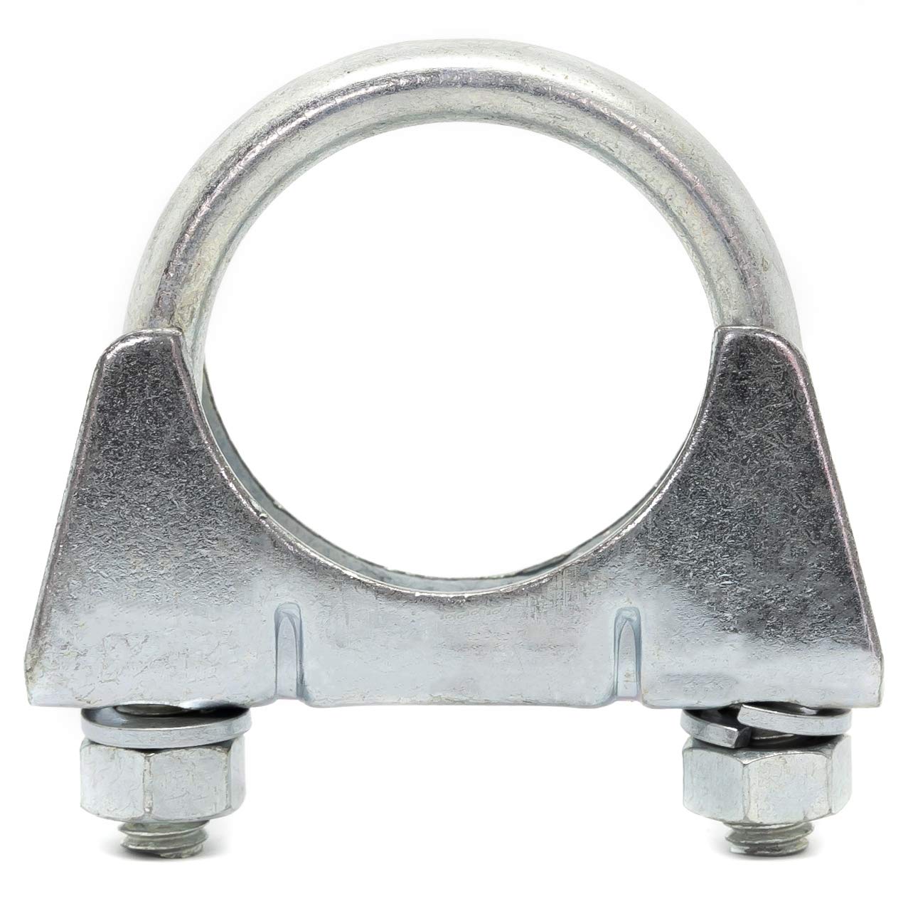 50mm Heavy Duty Exhaust Clamps U Clamps for Exhaust U Bolts for TV Aerial Pipe (Pack of 2) F10B