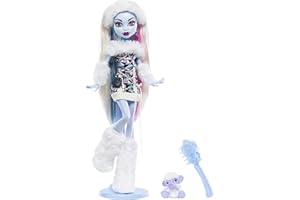 Monster High Booriginal Creeproduction Doll, Abbey Bominable Collectible Reproduction with Doll Stand, Diary, and Pet