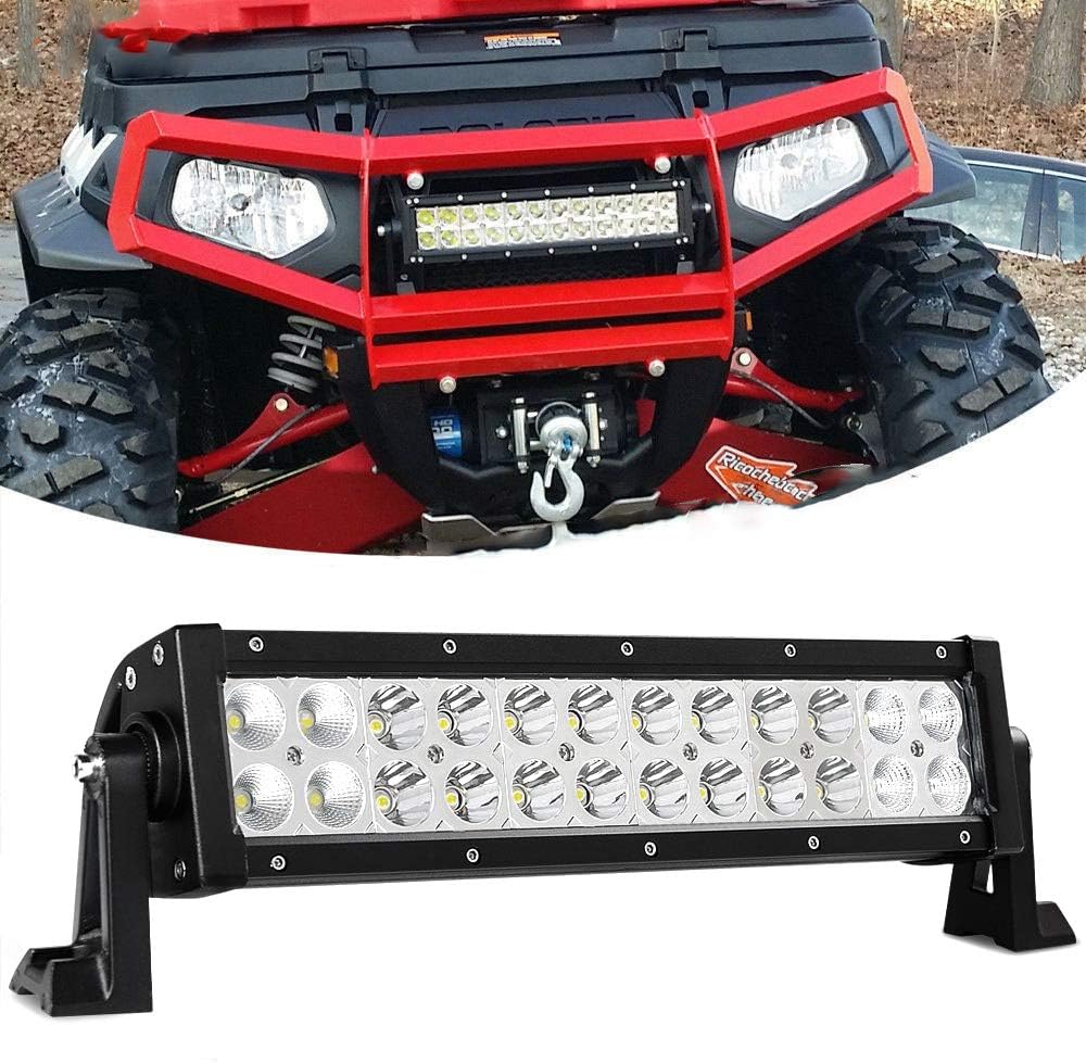 Willpower Double Row LED Light Bar, 12Inch 72W Super Bright Led Offroad