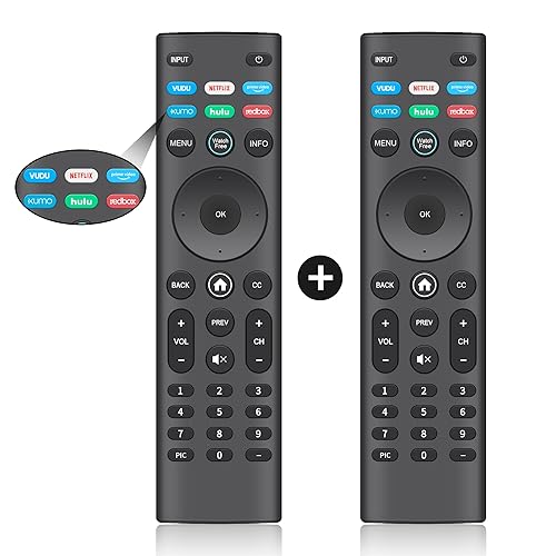 Pack of 2】 New Universal Remote for VIZIO All LED LCD HD 4K UHD