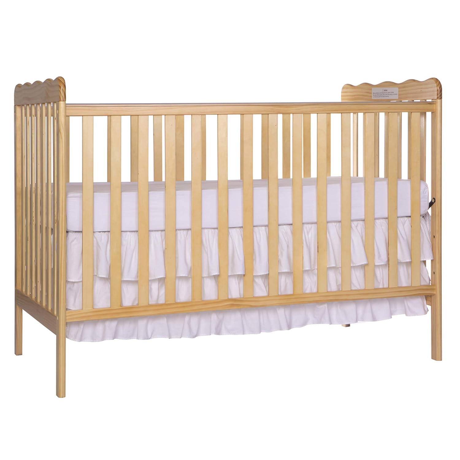 Best natural wood crib with changing table