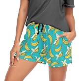 Laprad Womens Pajama Shorts Sleep Lounge Pj Bottoms with Pockets