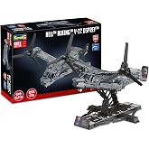 Revell Brick System Bell Boeing V-22 Osprey Model Brick Building Kit | 1:25 Scale Model, 3,730 Pieces, Detailed Interior, Display Stand, Adult Collector Aircraft Construction Set