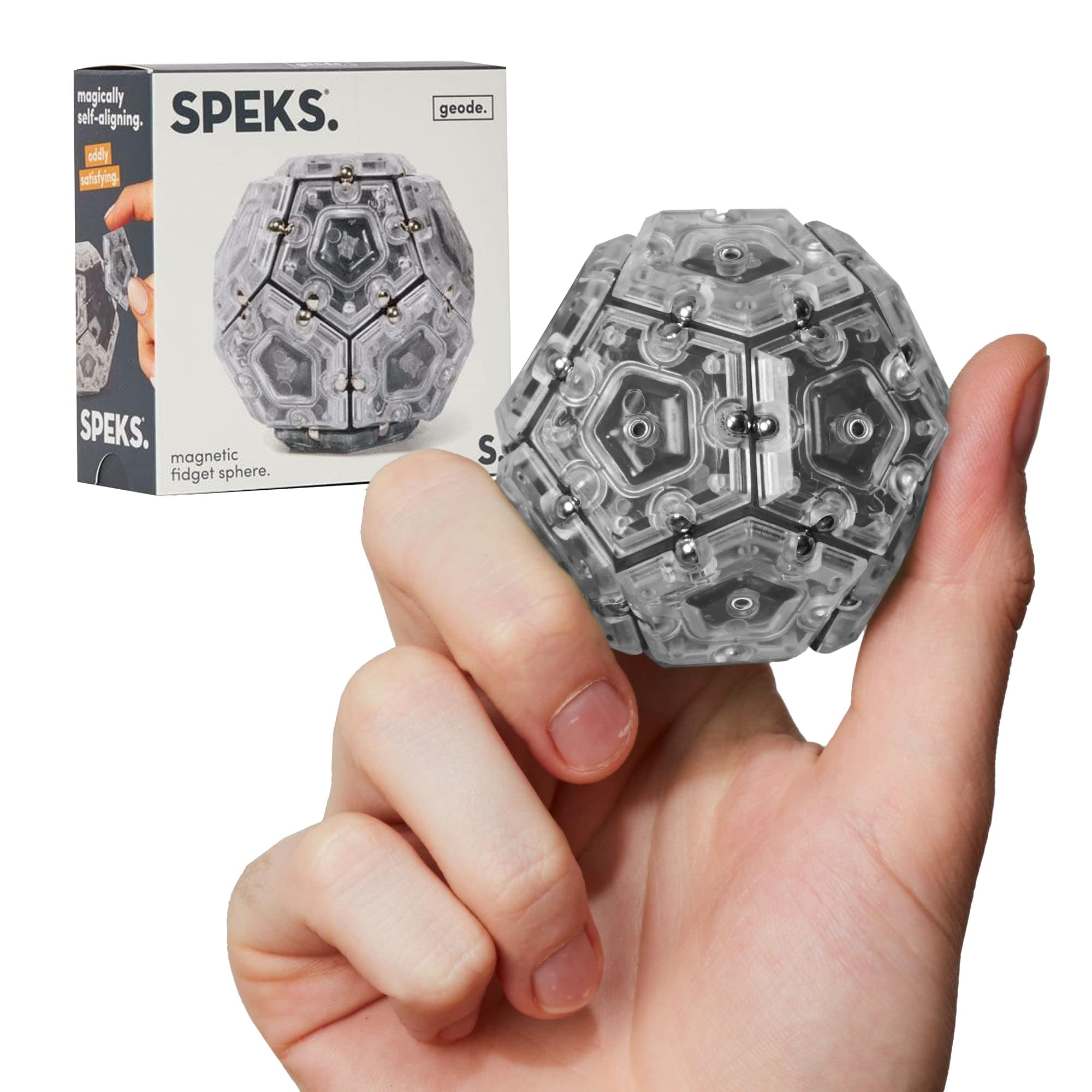 Speks Geode Sphere Magnetic Fidget Toy for Adults