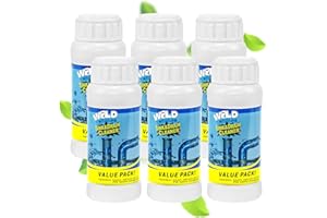 GARINOM Drain Cleaner Powder, Powerful Pipeline Dredging Agent, Kitchen Unblocker, Sink and Drain Cleaner Powder for Kitchen Toilet（6Pcs）