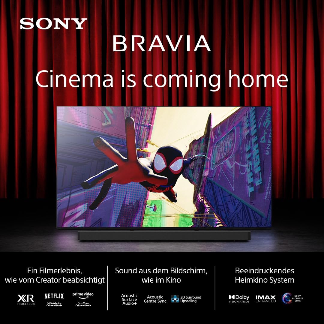 Sony BRAVIA 9 QLED (XR l Mini LED) 75 Zoll 4K HDR Google Smart TV (2024) | Gaming-Funktionen, IMAX Erweitert, Dolby Vision Atmos, Chromecast, AirPlay, 120Hz K75R90 [Energieklasse D] 2