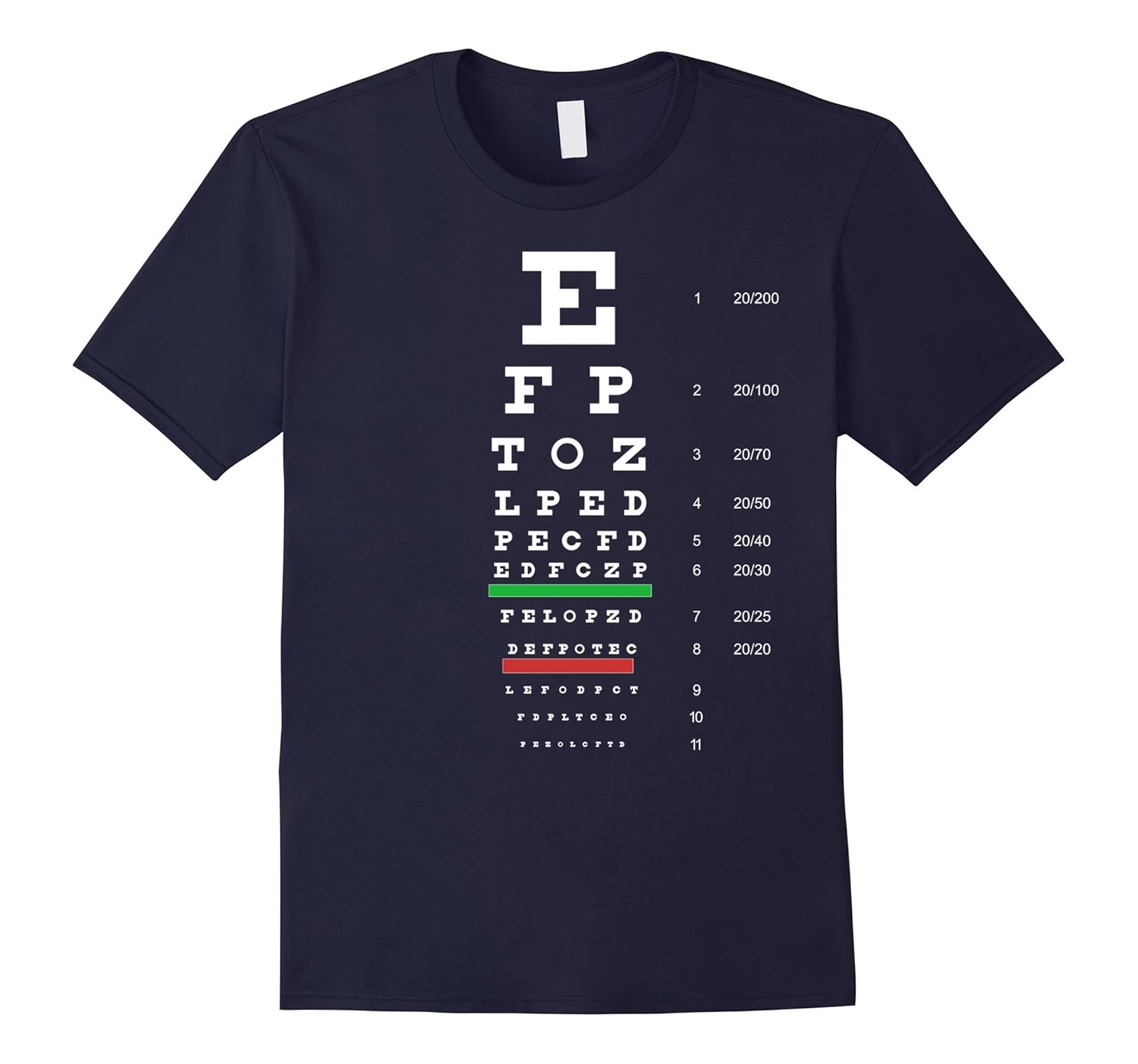 Snellen Eye Chart Test T Shirt TD Theteejob Snellen eye chart test t shirt td theteejob
