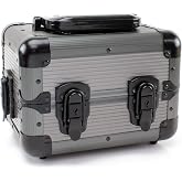 Versa Games 600pc Deluxe Poker Chip Case Carrier in Gray Color - Ultimate Poker Chip Carrier