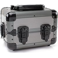 Versa Games 600pc Deluxe Poker Chip Case Carrier in Gray Color - Ultimate Poker Chip Carrier