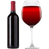 Oversized Giant 33.5oz Wine Glass - Holds a Full Bottle of Wine - Made of Hand-Blown Glass NOT Plastic- XL Glassware Fun for Charcuterie Boards, Galentines Day & Weddings- Valentines Day Gifts for Her