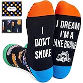 Zmart Funny Transportation Gifts for Men - Novelty Truck Motorcycle Race Car Train Socks