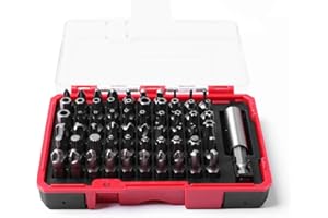 Protorq High Qualiy Security Bit Set, 61-Piece, S2 Steel, Temper Proof Bits, for home electoronics, vehicles, military, aerospace applications
