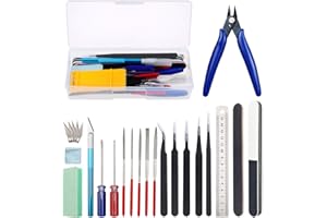 GeeBat 22 Pcs Professional Model Tools Kit for Building Model, Hobby Craft Assembling Repair Tools for Gundam Car Plastic Mod