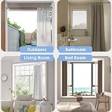 Venwemong Telescopic Curtain Rod 48-70 cm No Drill Black view 6