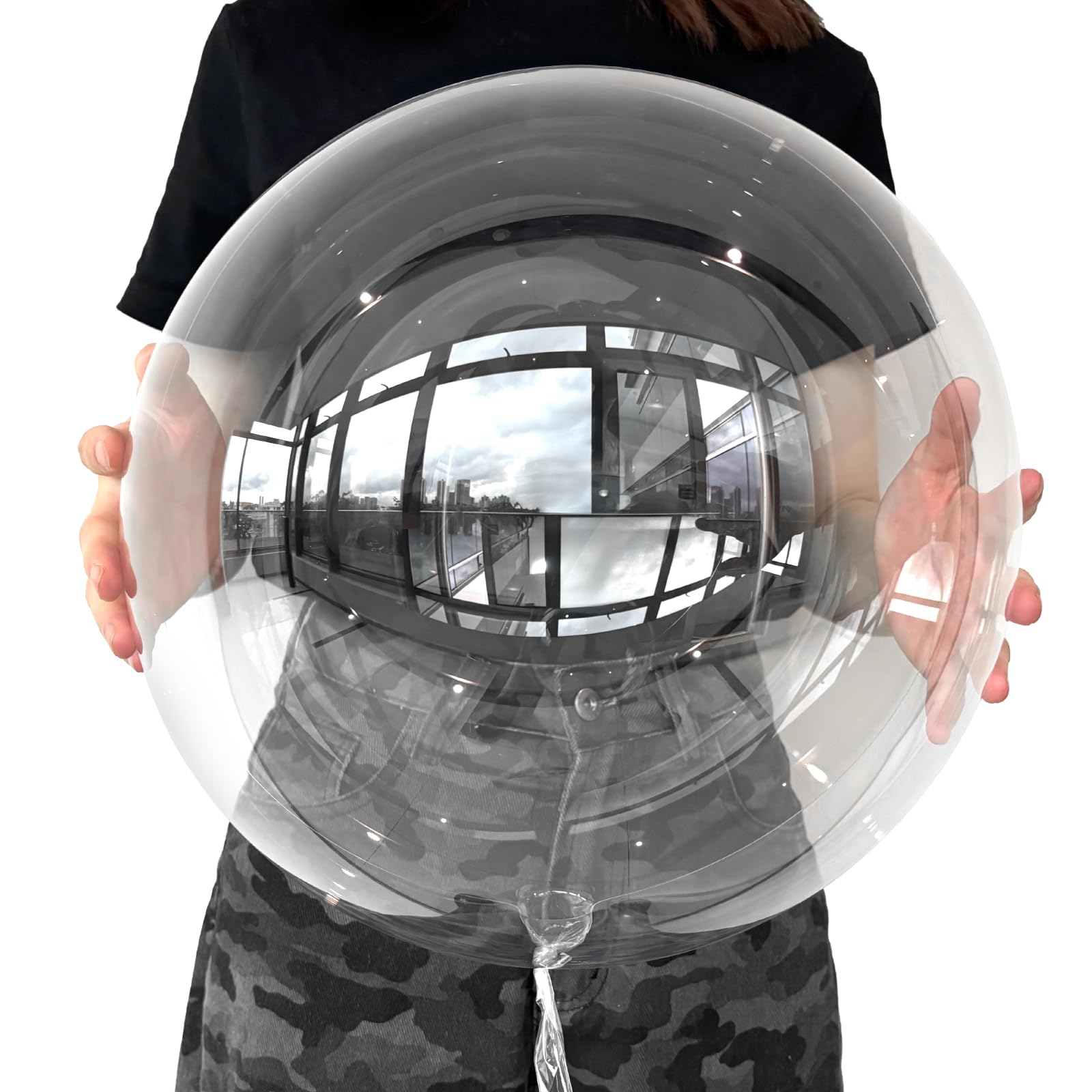 Photo 1 of Bobo Balloons 24 Inch – Clear Bubble Balloon for Stuffing, 25 Pcs Transparent Balloons for DIY Party Decor, Birthday, Wedding, Baby Shower, Grad, Anniversary, Indoor Outdoor Celebration