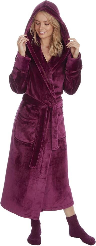 amazon ladies long dressing gowns