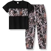 Voxikidio 5-12 Years Boys Clothing Set Camo Hoodie & Cargo Pants Outfits Set 2025 Fashion Clothing