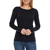 Brix Women's Long Sleeve Tee - Crewneck Cotton T-Shirt Tagless Super Soft Classic and Fitted.