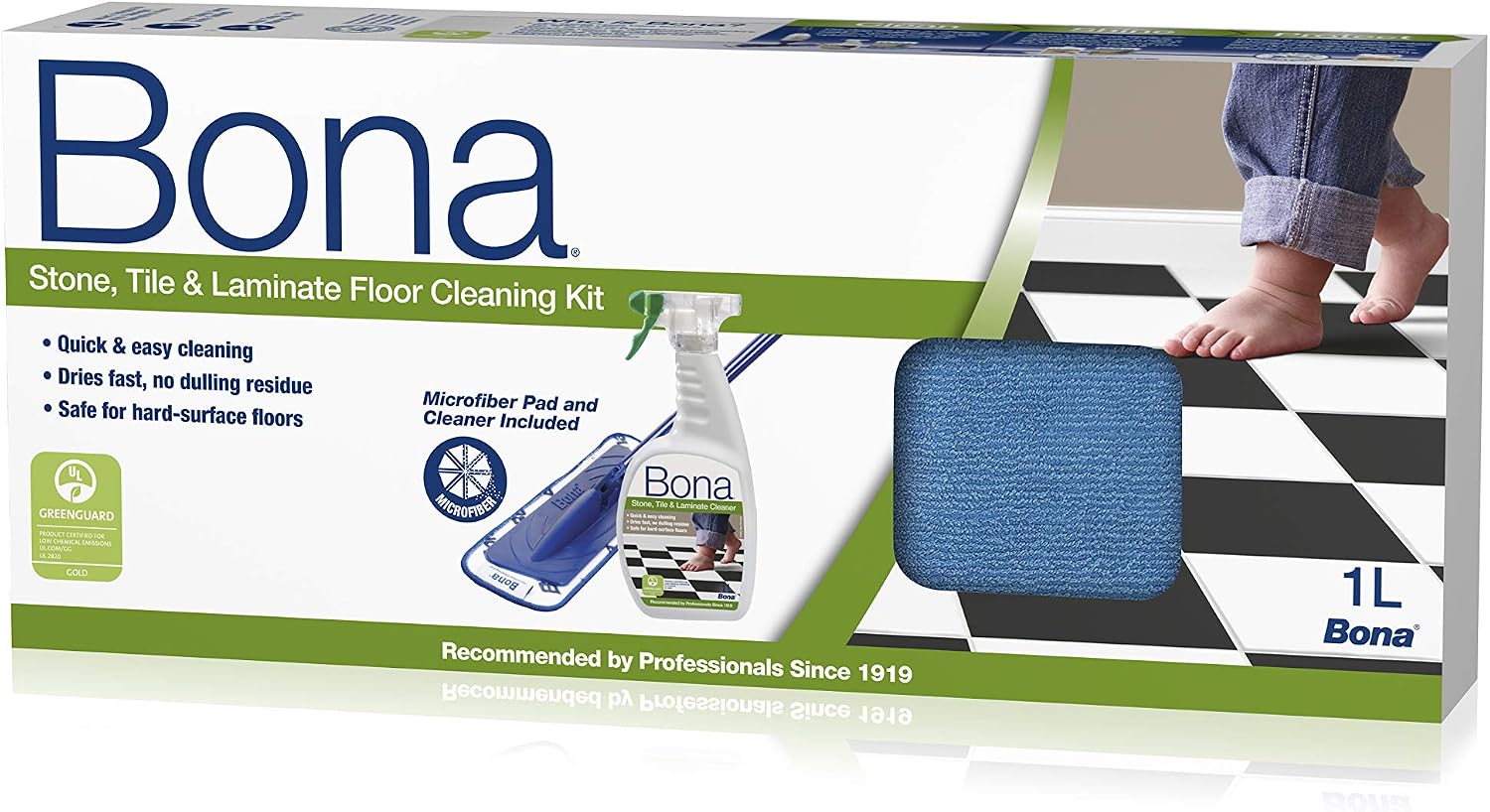 Bona Hard Surface Floor Cleaning Starter Kit, includes Mop